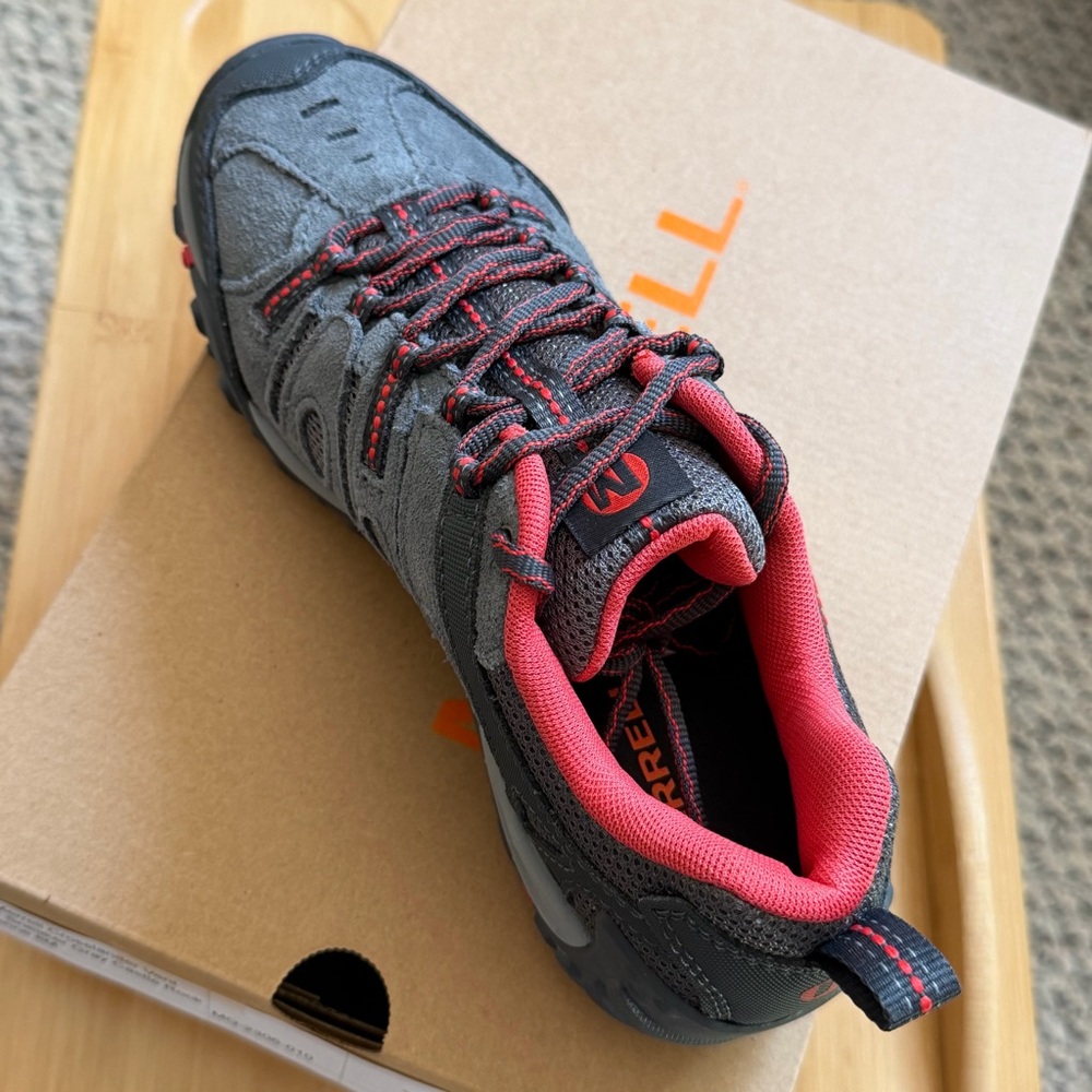 NIB Merrell Crosslander Vent Hiker Sneaker Gray Castle Rock Cayenne - Picture 15 of 15